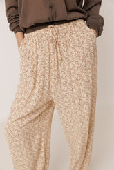 FLOWY BLOCK-PRINT PANT