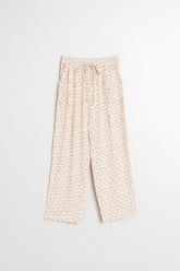 FLOWY BLOCK-PRINT PANT
