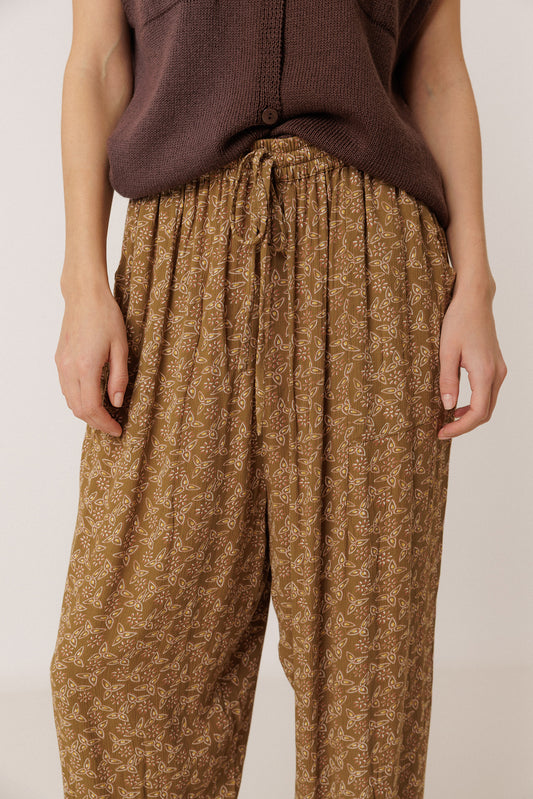 FLOWY BLOCK-PRINT PANT 3