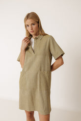 POLO-COLLAR DRESS