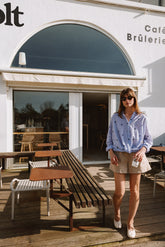 PUFF SLEEVE EMBROIDERED SHIRT