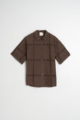 CHEMISE EN POPELINE ET DENTELLE