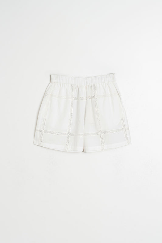 LACE POPLIN SHORT 6