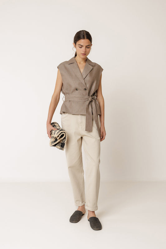 LINEN VEST 2
