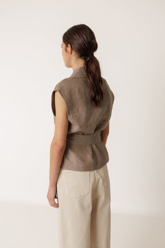 LINEN VEST 4