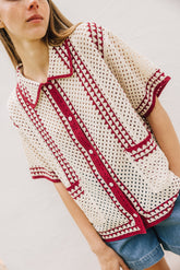 CAMISA CROCHET BICOLOR