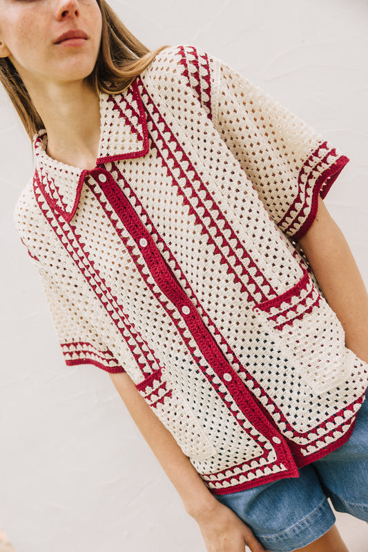 CAMISA CROCHET BICOLOR 1
