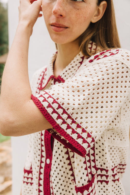 CAMISA CROCHET BICOLOR 4