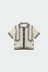 BICOLOR CROCHET SHIRT