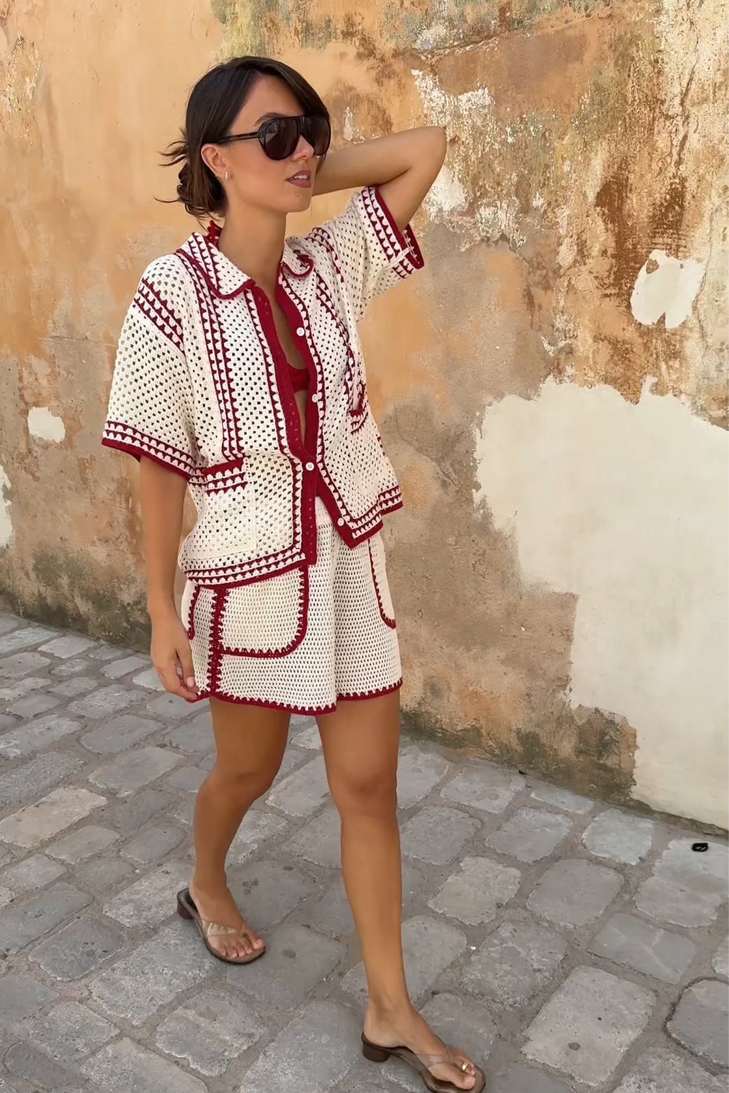 [CL] BICOLOR CROCHET SHORT