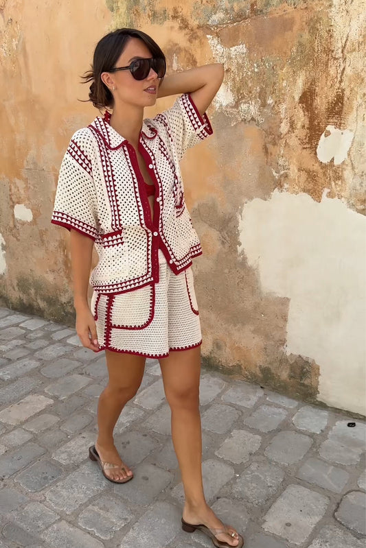 [CL] BICOLOR CROCHET SHORT 1