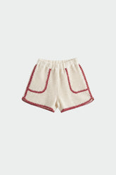 BICOLOR CROCHET SHORT