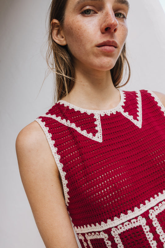 CROCHET MINI DRESS 2