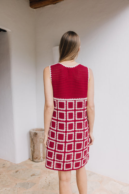 CROCHET MINI DRESS