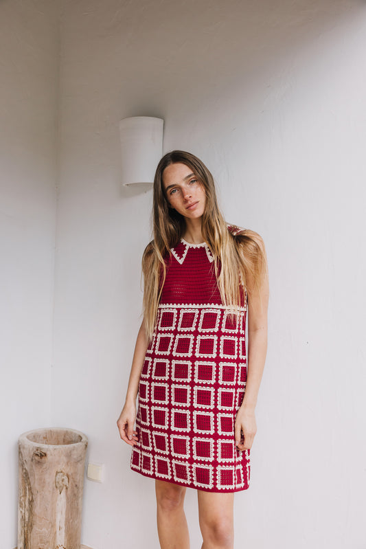 CROCHET MINI DRESS 4