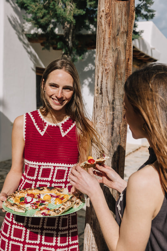 CROCHET MINI DRESS