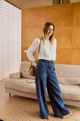 WIDE-LEG DENIM PANT