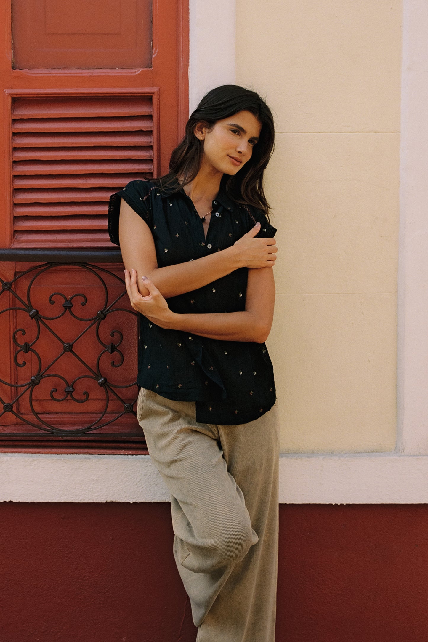 WIDE RIBBED PANT