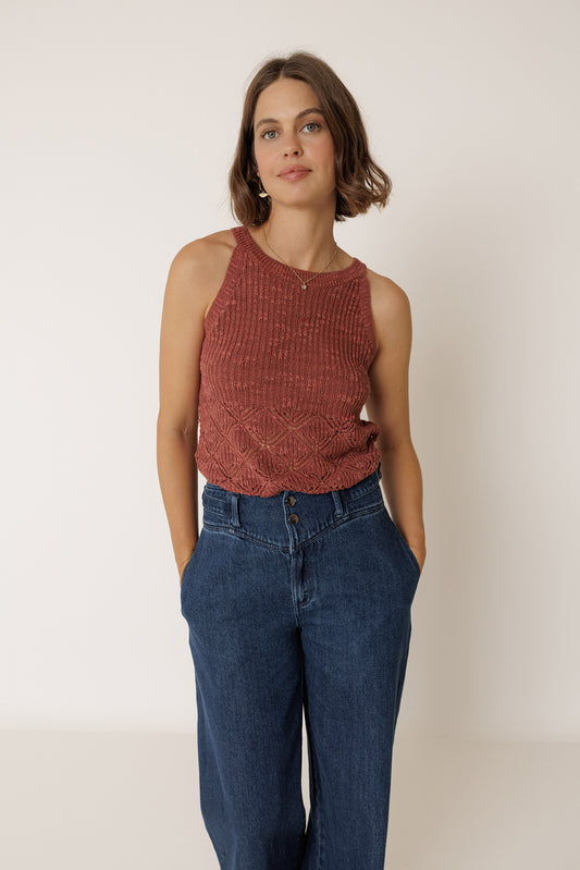 OPEN-KNIT TOP 1