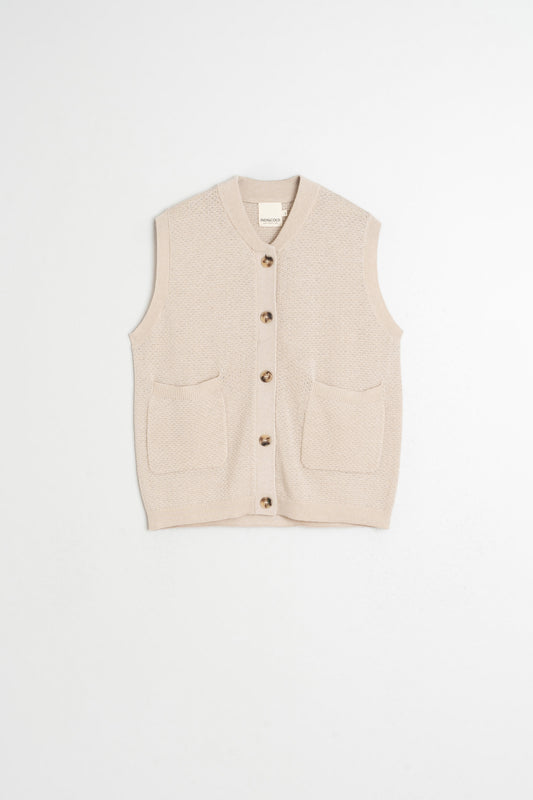 CHALECO DE PUNTO DE ARROZ 4