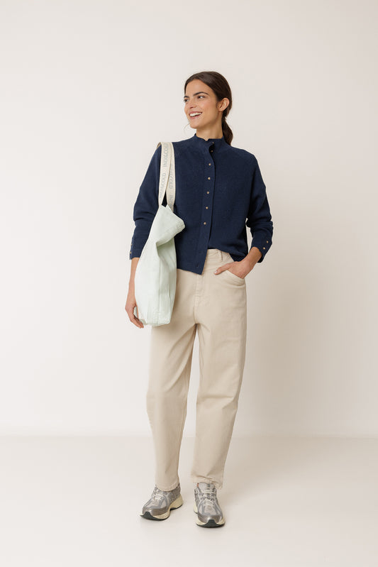 GILET AU POINT DE RIZ 3