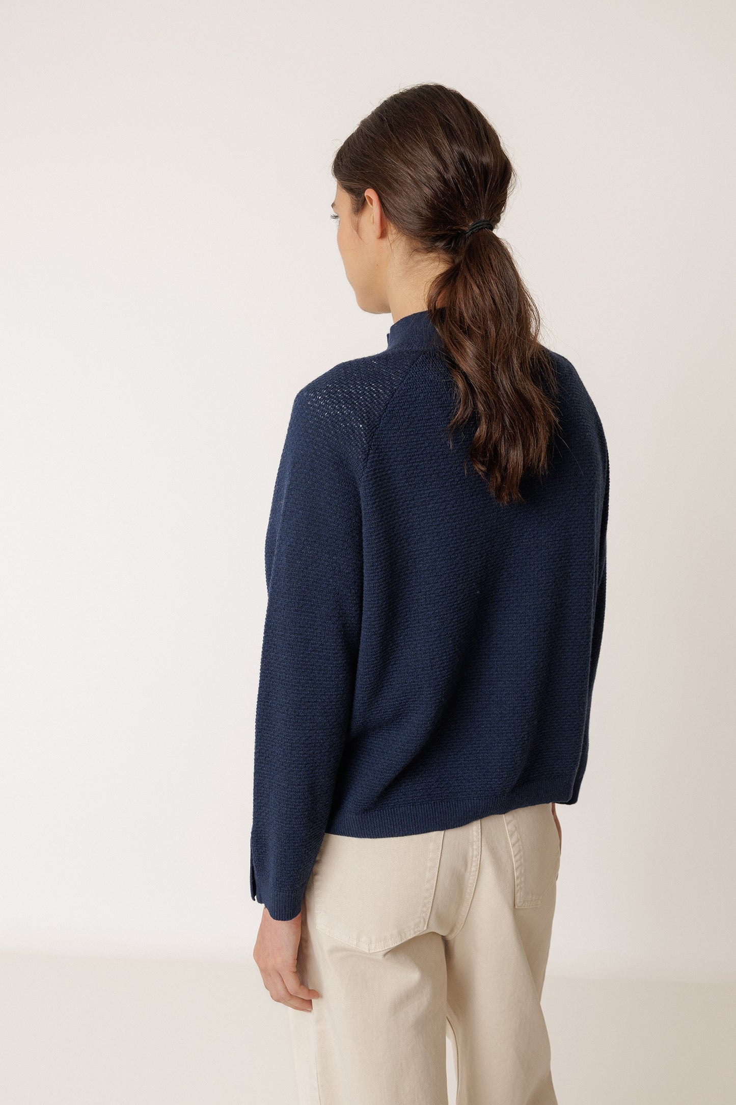 GILET AU POINT DE RIZ