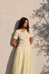 COTTON RIBBED POLO