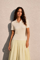 COTTON RIBBED POLO