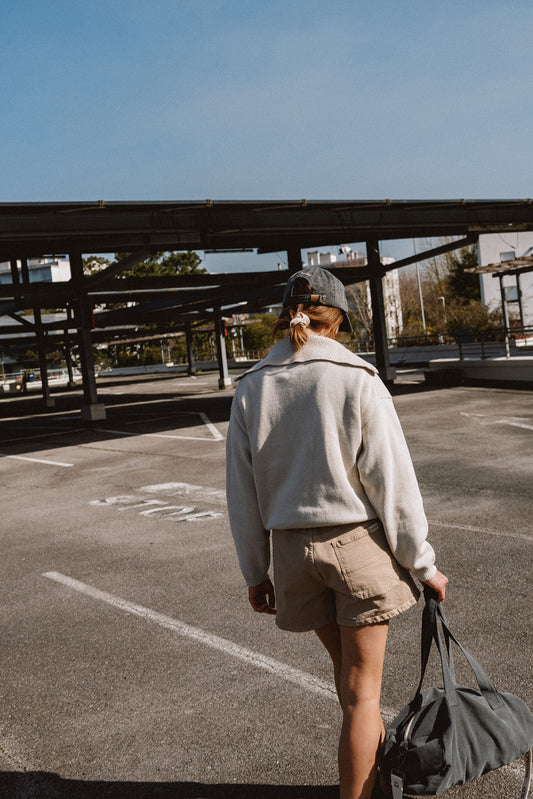 COTTON ZIP-UP SWEATER 3