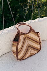 HERRINGBONE SHOPPER BAG