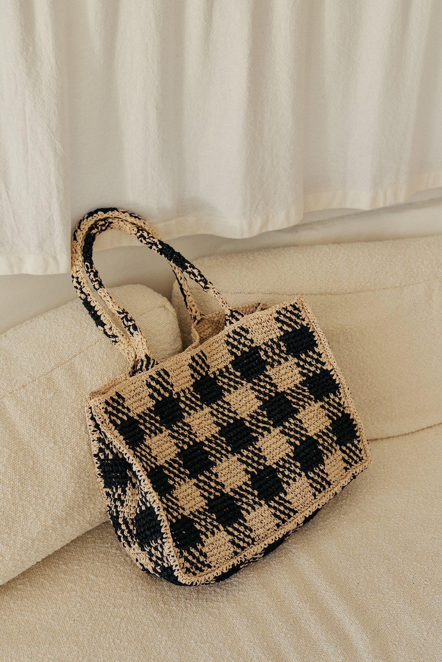 RAFFIA SHOPPER BAG