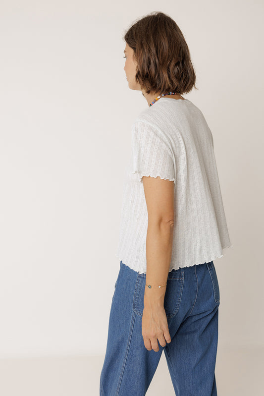 CROPPED RIB SHIRT 3