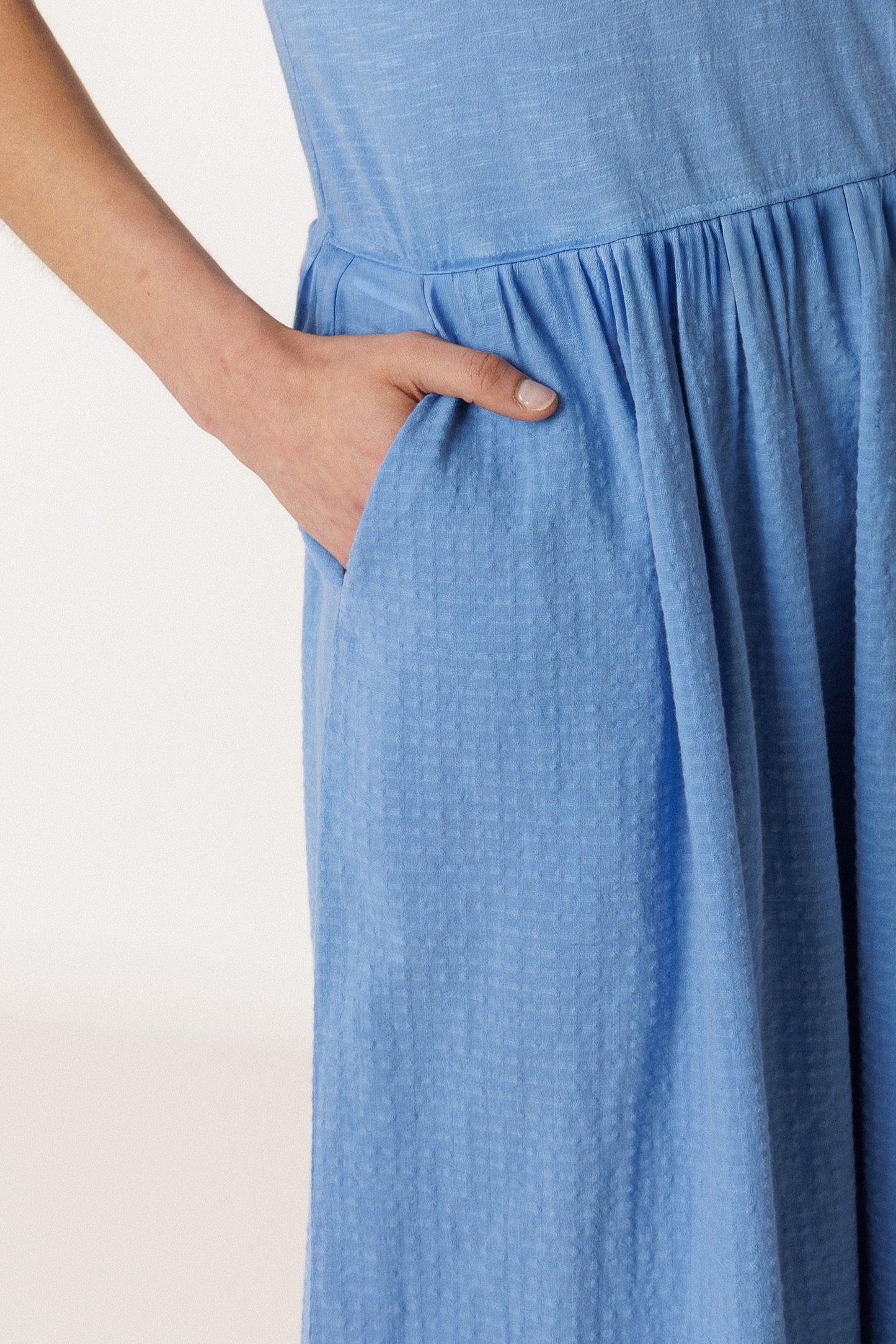 COMBINATION MIDI DRESS
