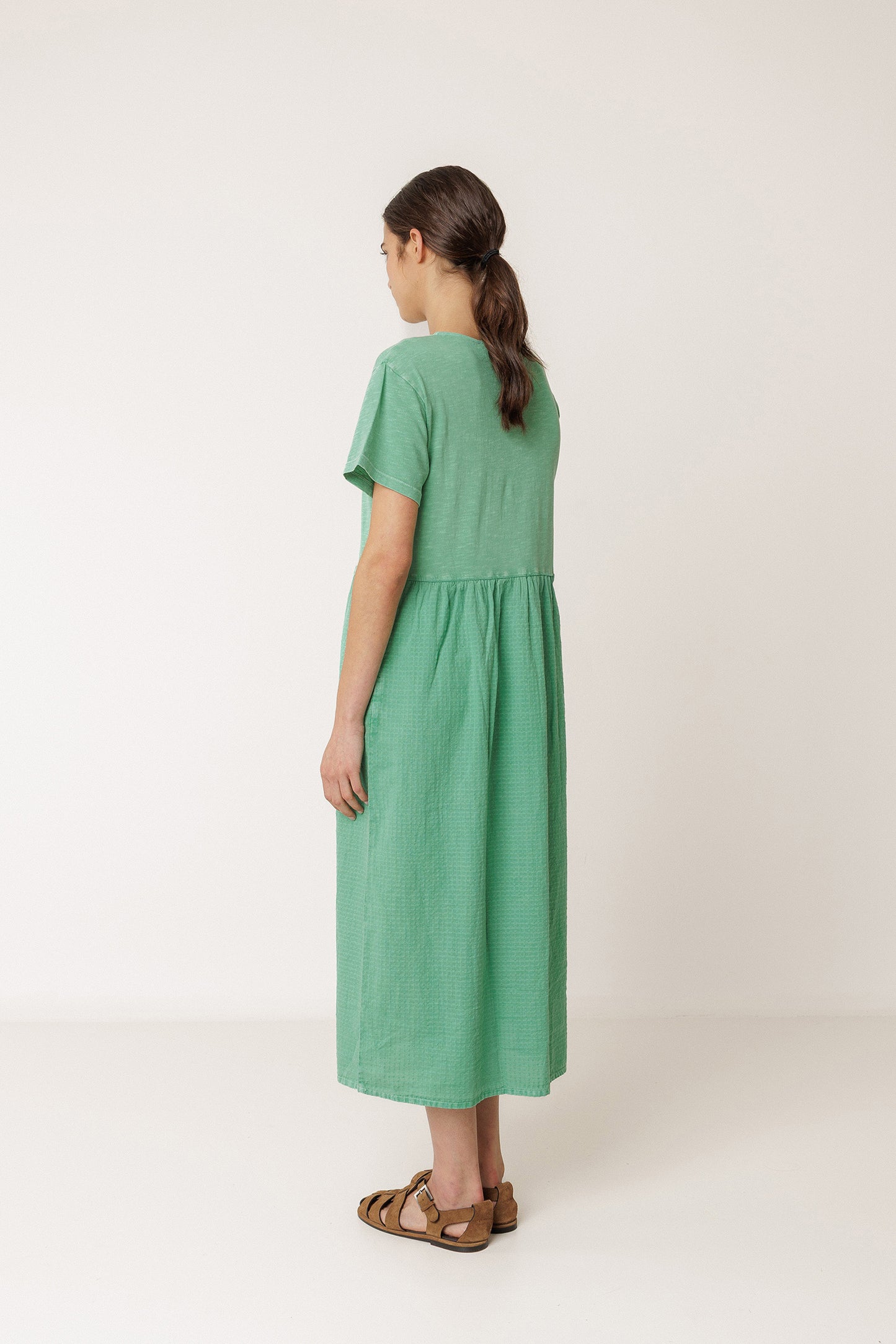 COMBINATION MIDI DRESS