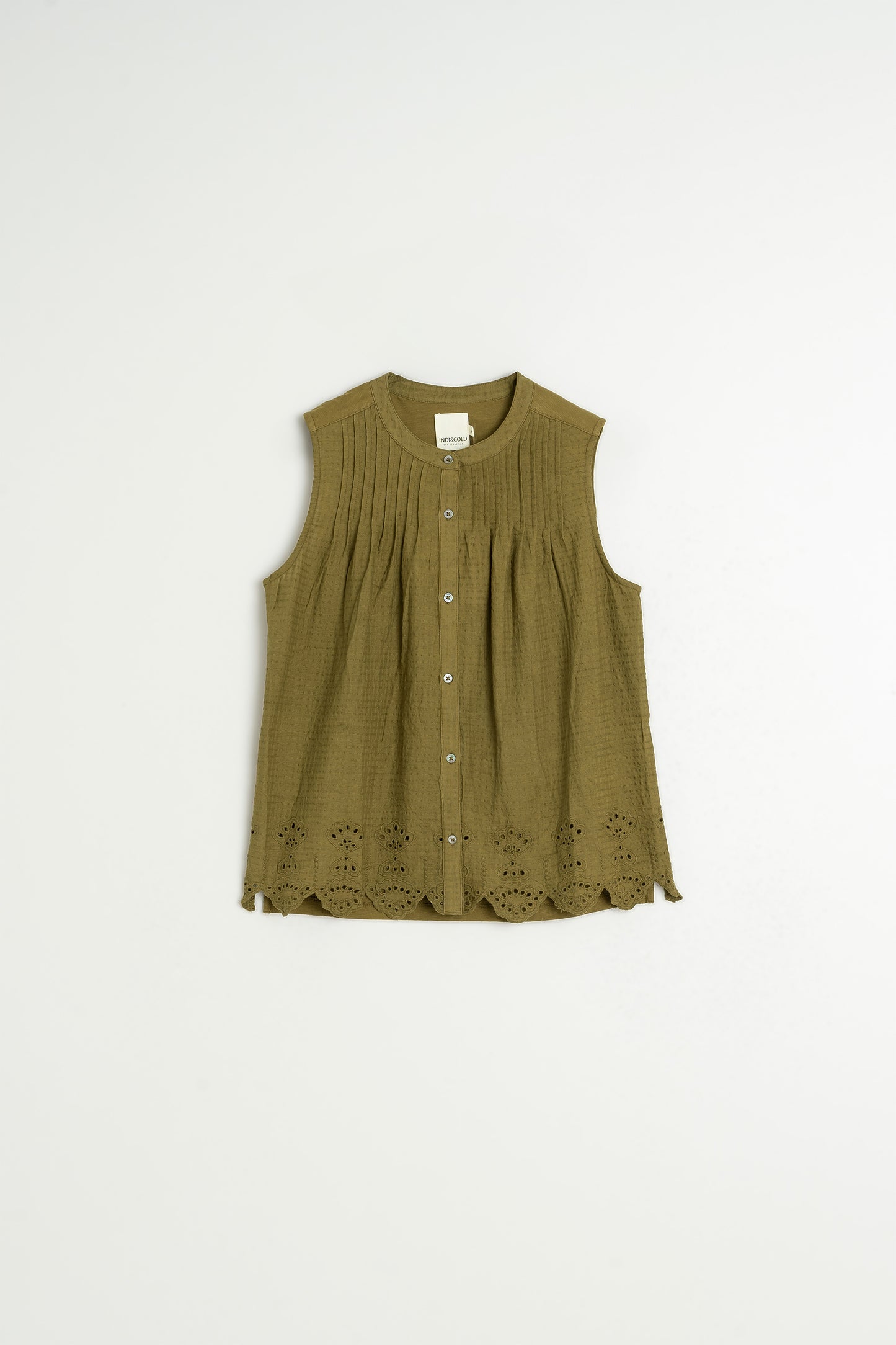 CAMISETA COMBINADA BORDADA